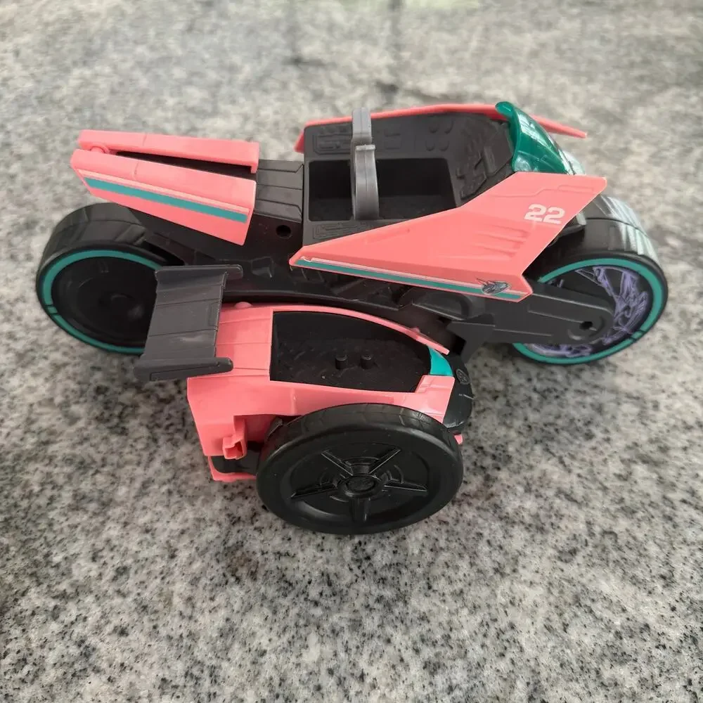 Paw Patrol Mighty Movie Liberty DELUXE Vehicle/Motorcycle w Transforming Sidecar